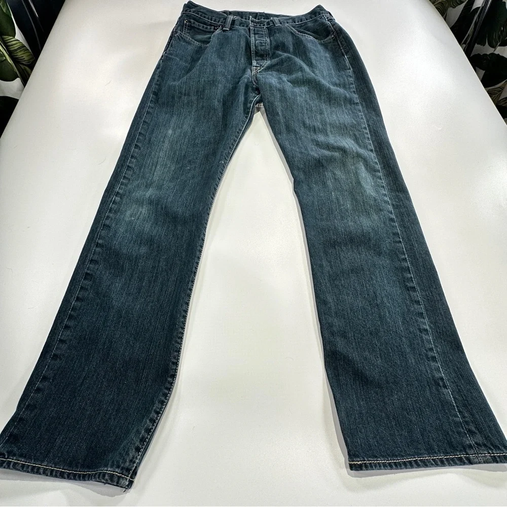 Levi’s 501 Button Fly Straight Leg Jeans Mens W33 L32